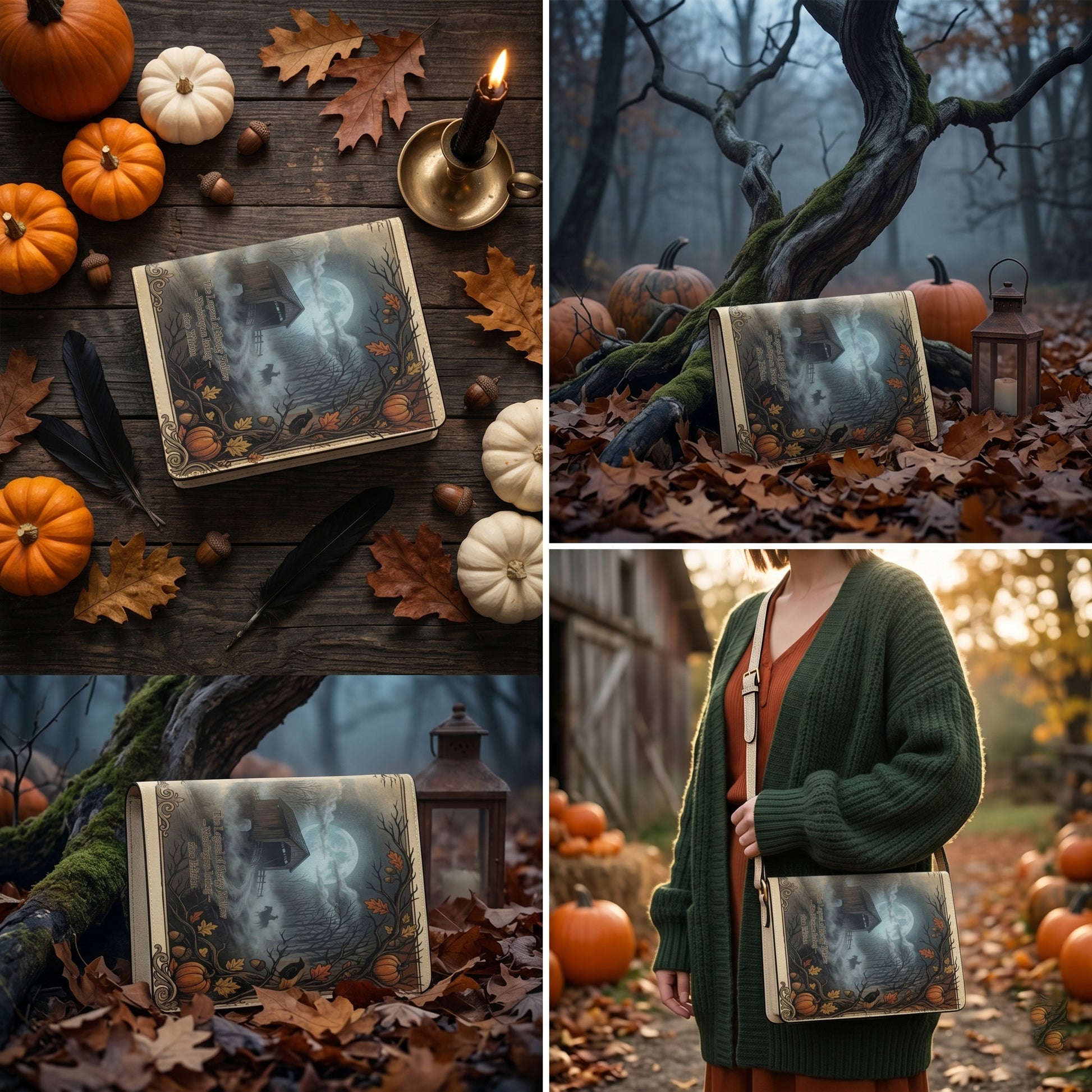 the legend of sleepy hollow washington irving book lovers gift crossbody bag – Sole Design Studio