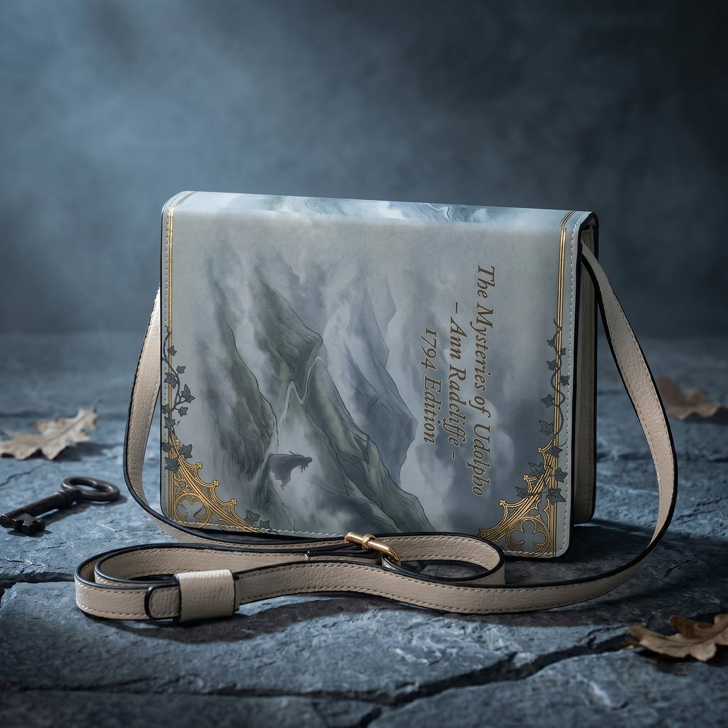 the mysteries of udolpho ann radcliffe gothic book-shaped crossbody bag vegan leather – Sole Design Studio