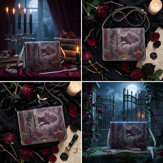 carmilla j sheridan le fanu gothic literary crossbody bag for women – Sole Design Studio