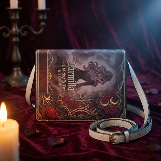 carmilla j sheridan le fanu gothic book-shaped crossbody bag vegan leather – Sole Design Studio