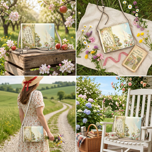 anne of green gables lm montgomery literary crossbody bag for women – Sole Design Studio