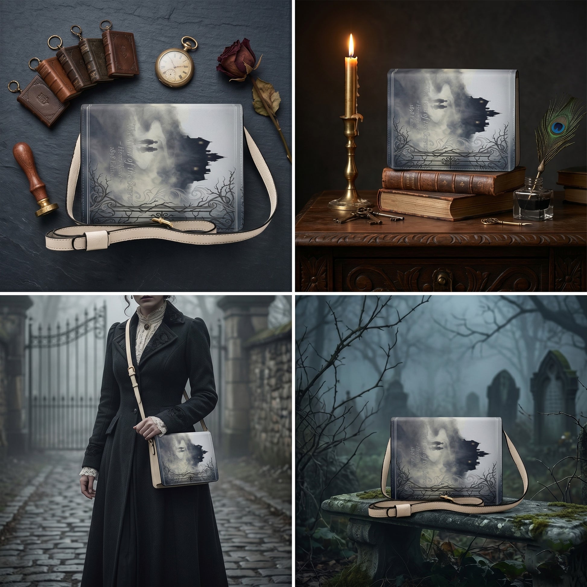 the turn of the screw henry james gothic book lovers gift crossbody bag – Sole Design Studio