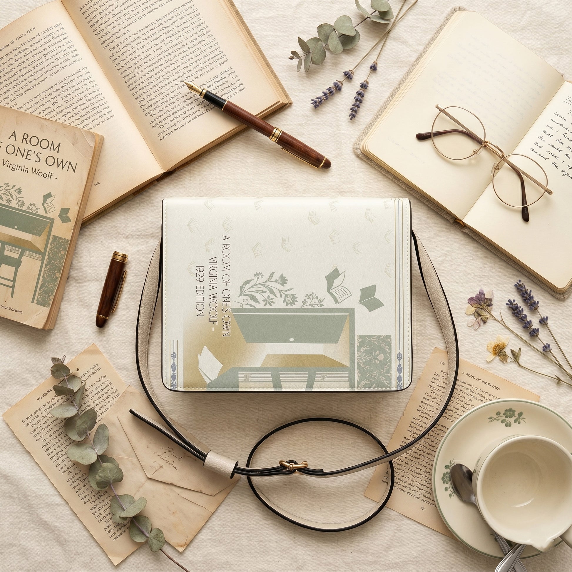 a room of one's own virginia woolf literary crossbody bag for women – Sole Design Studio