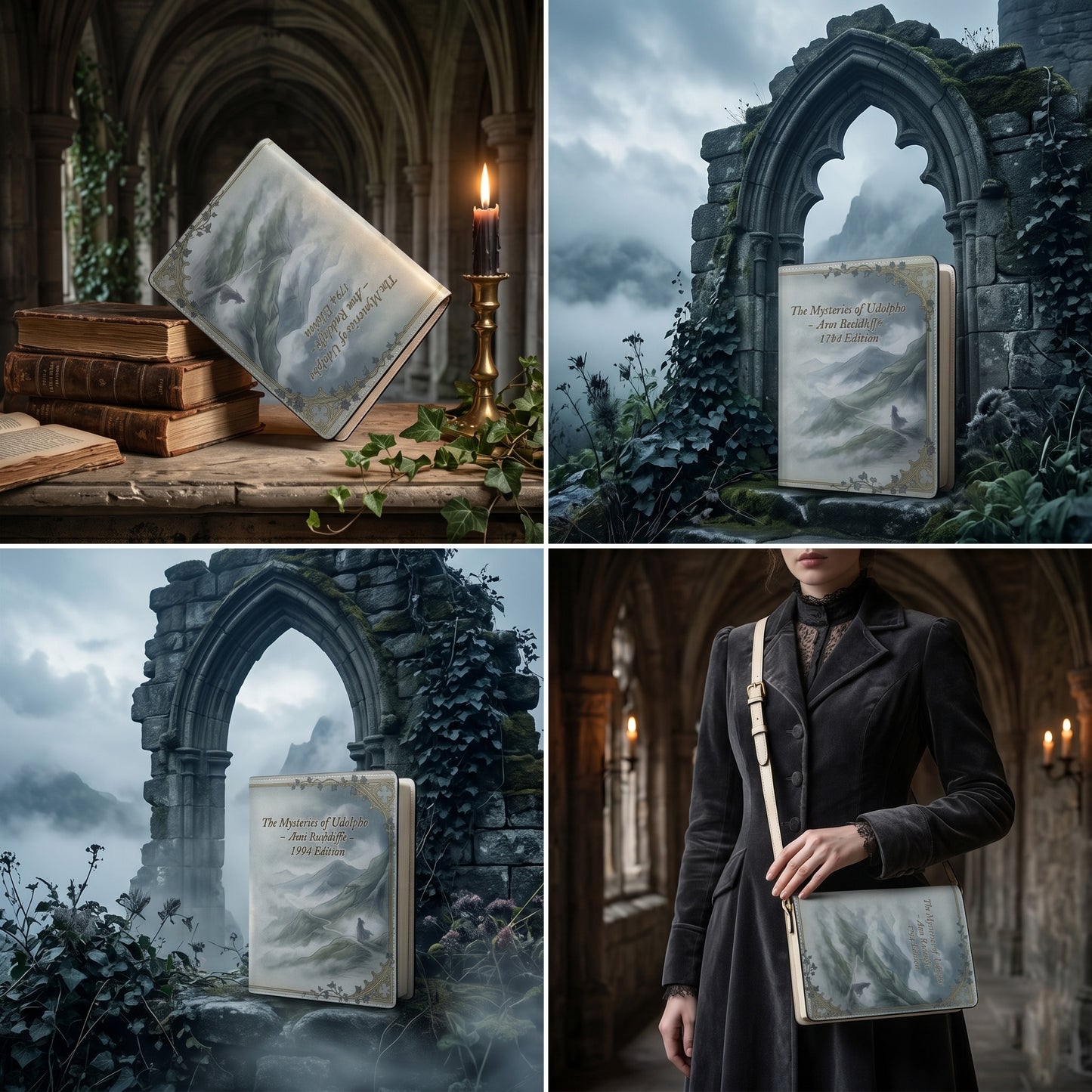 the mysteries of udolpho ann radcliffe gothic women's literary handbag vegan leather – Sole Design Studio