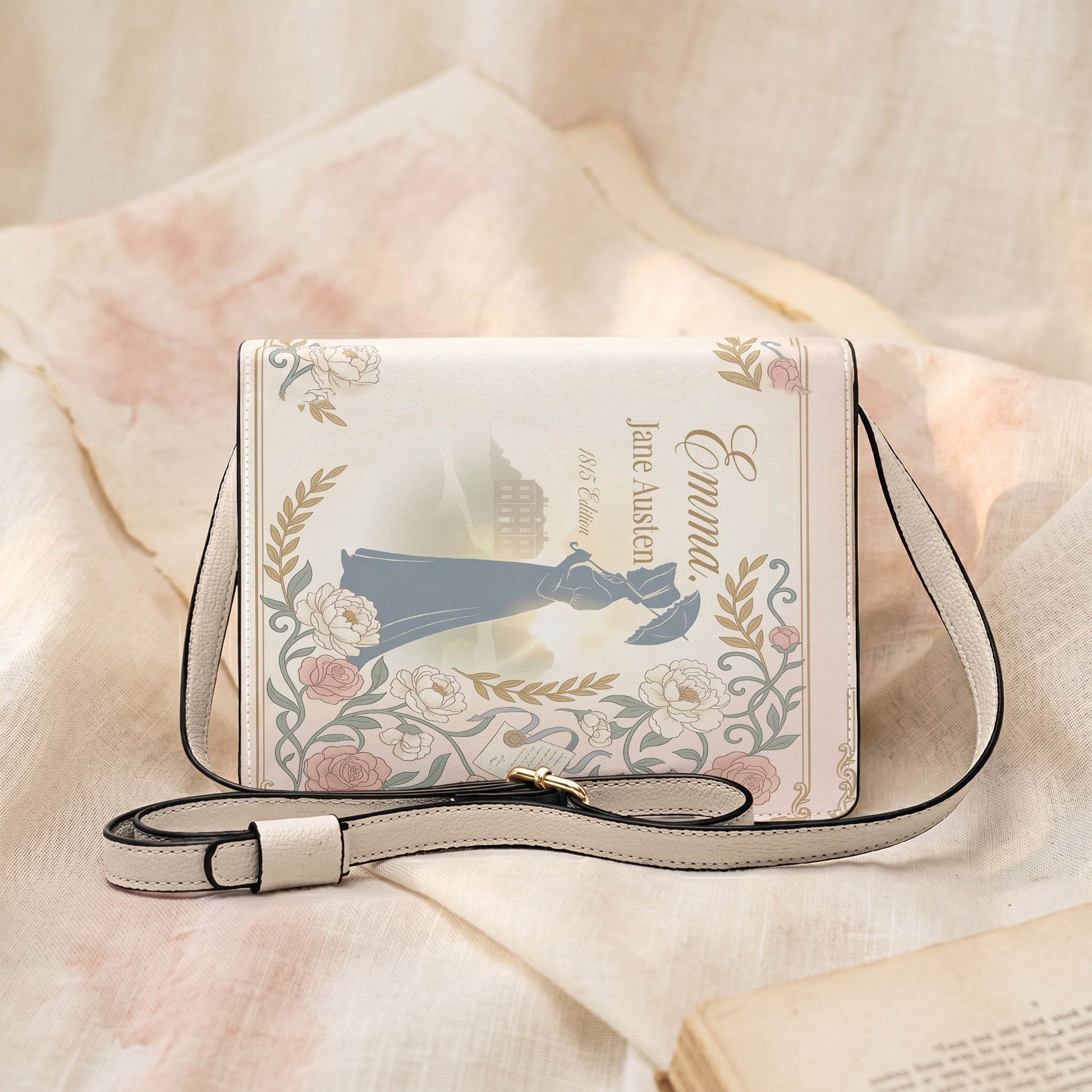 emma jane austen book-shaped crossbody bag vegan leather – Sole Design Studio