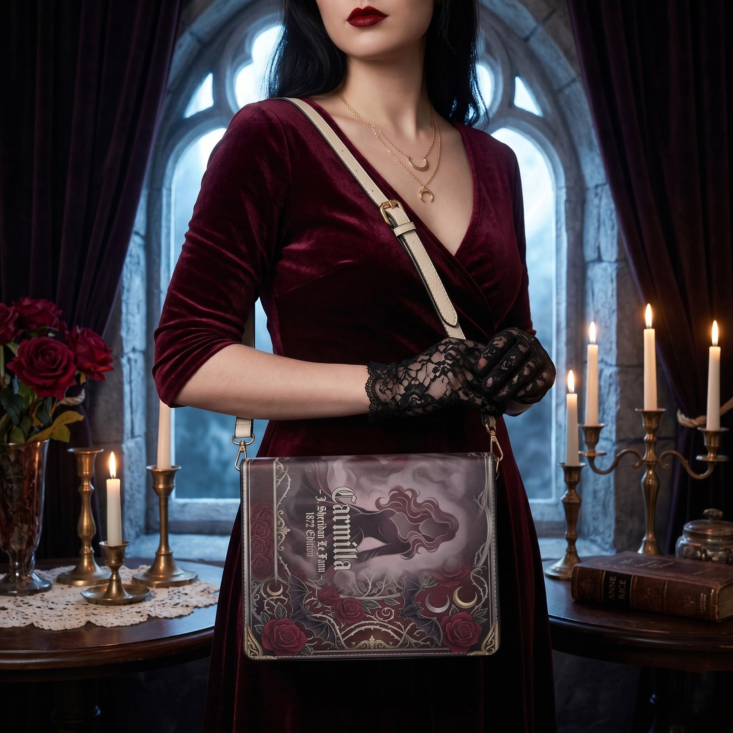carmilla j sheridan le fanu gothic women's literary handbag vegan leather – Sole Design Studio