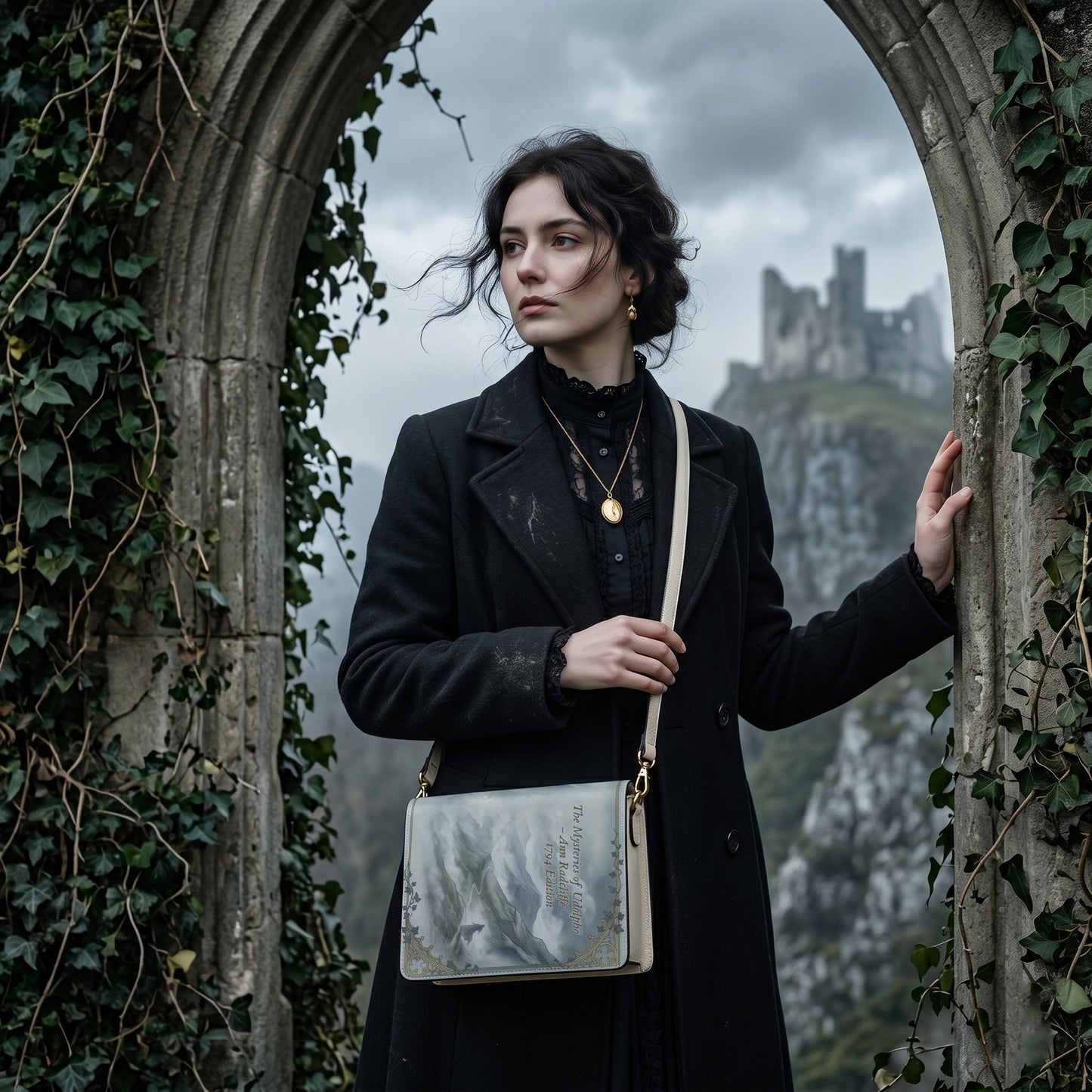 the mysteries of udolpho ann radcliffe gothic book lovers gift crossbody bag – Sole Design Studio
