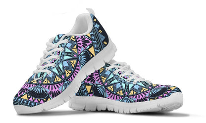 Geo Mandala Women`s Athletic Sneakers