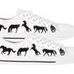 Horse Silhouette Women's Low Top Sneakers