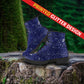 Twinkle Twinkle Little Star - Midnight Blue Women's Vegan Leather Combat Boots