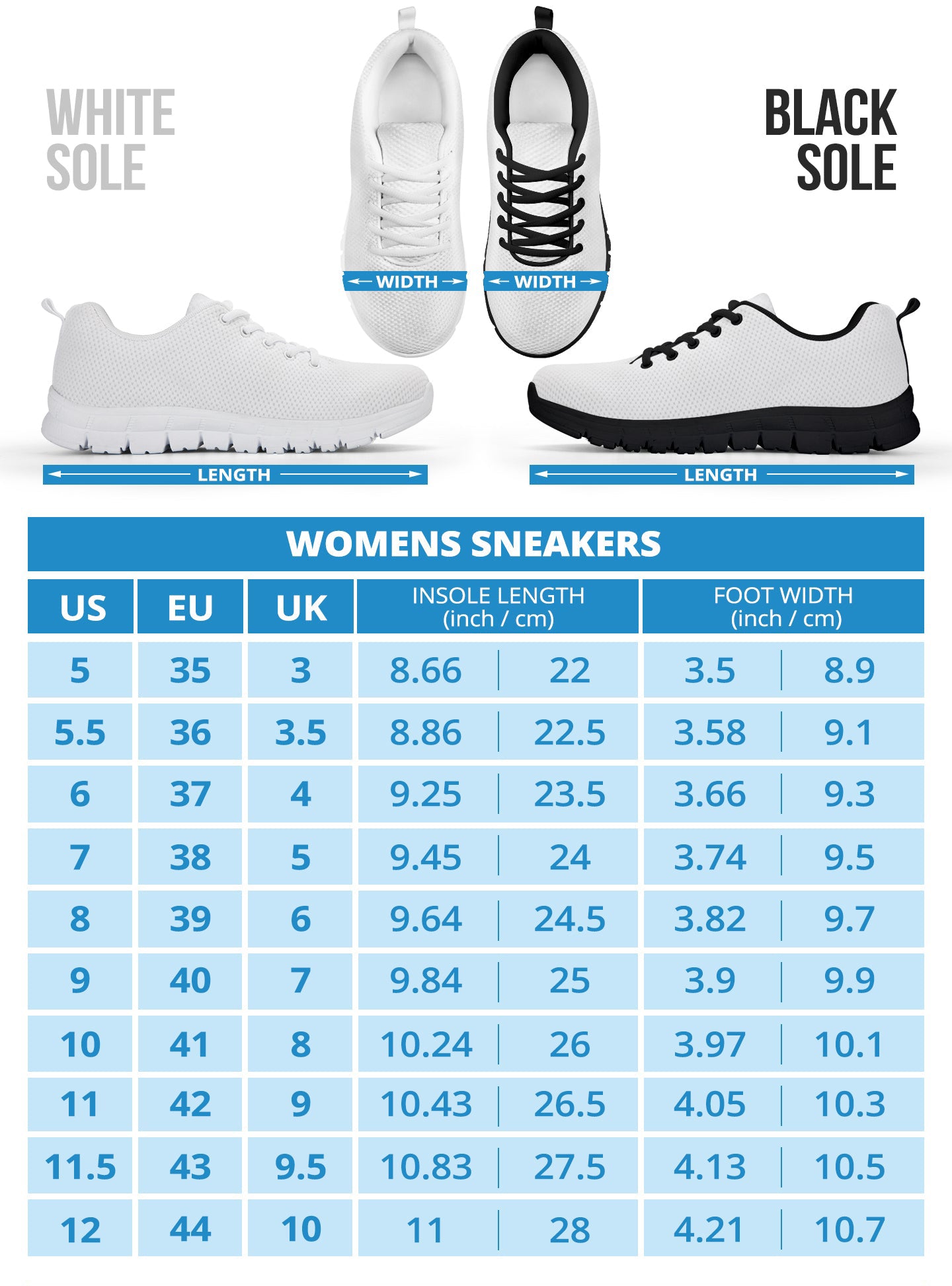 Black and White Geo Women's Sneakers