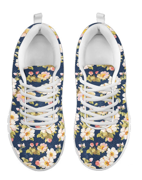 Spring Flowers Women's Athletic Sneakers