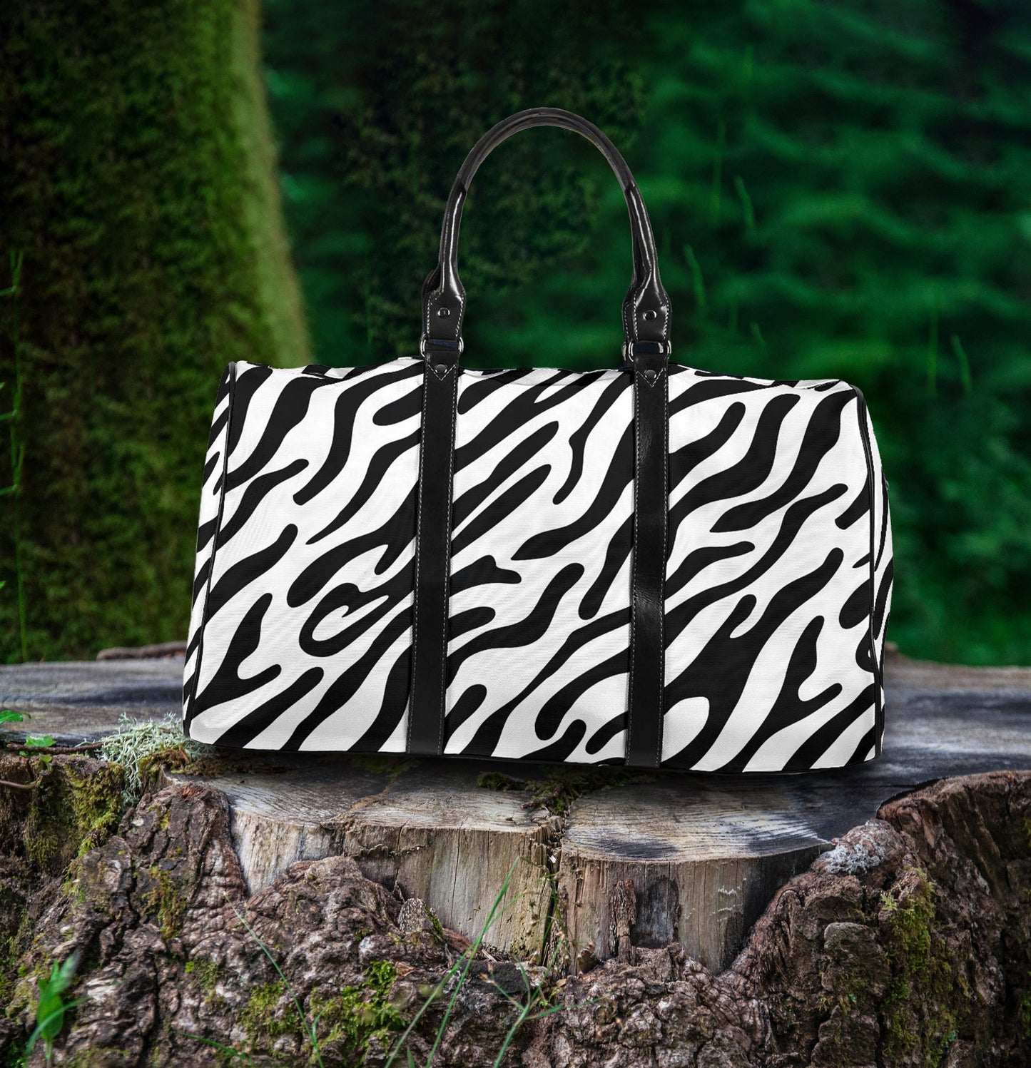 Zebra Stripe Women's Travel Bag