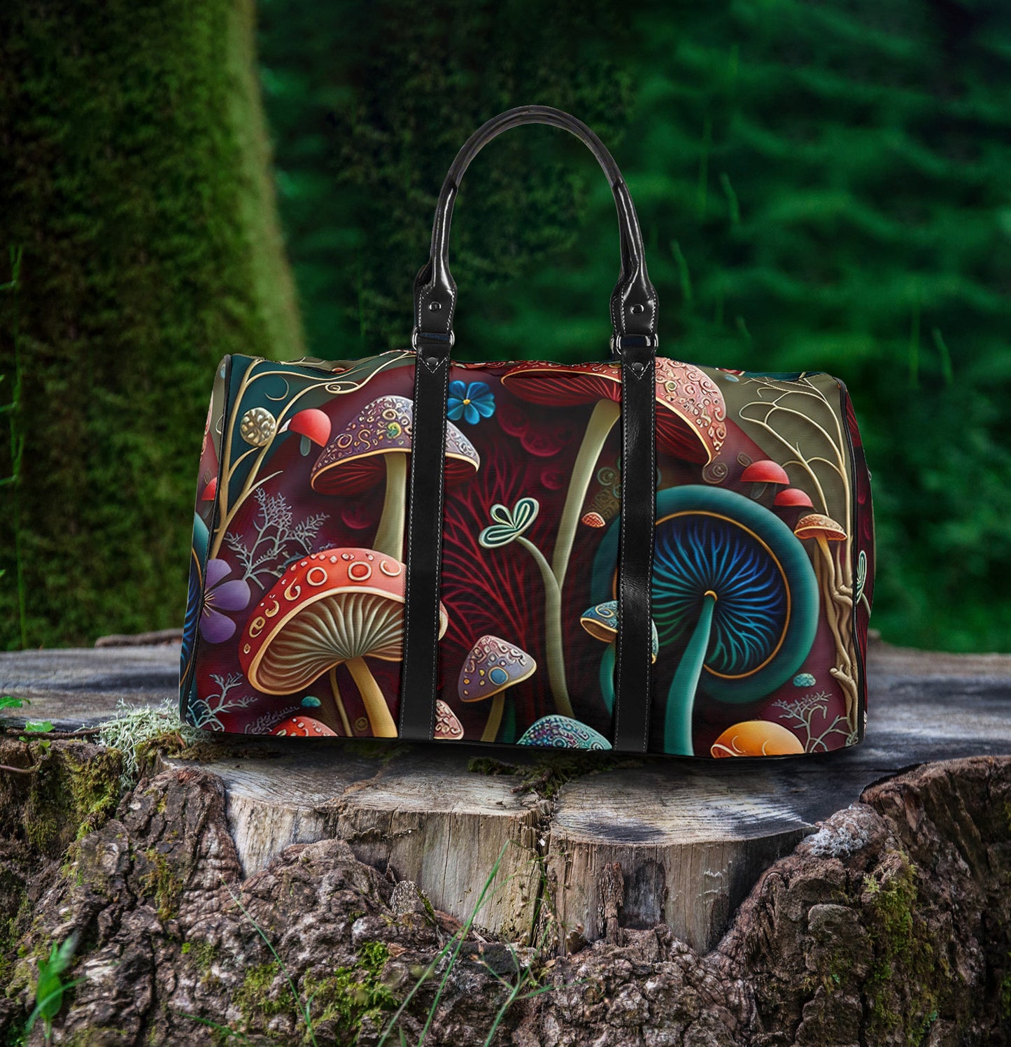 Abstract Mushroom Women's Travel Bag