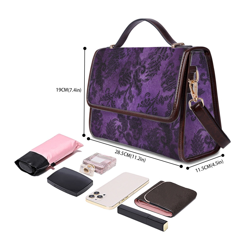 Purple Gothic Pattern Women's Handbag