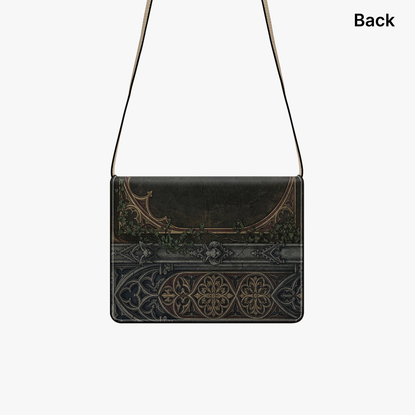 the castle of otranto horace walpole gothic book-shaped crossbody bag vegan leather – Sole Design Studio