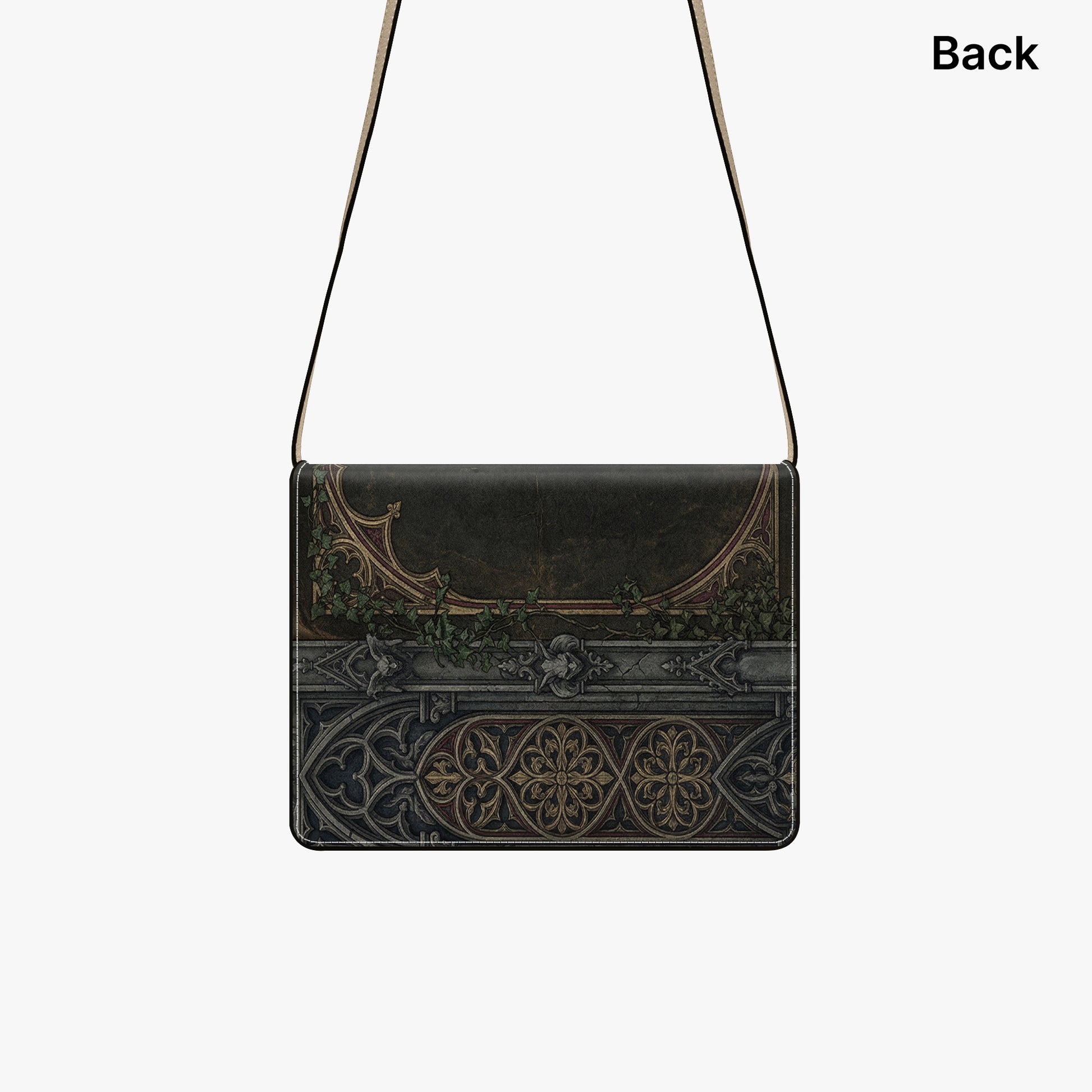 the castle of otranto horace walpole gothic book-shaped crossbody bag vegan leather – Sole Design Studio