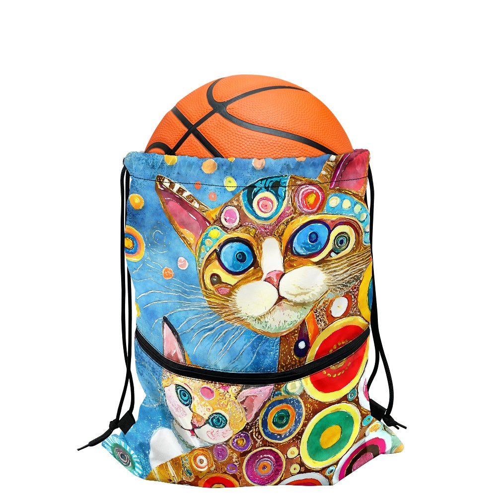 Celestial Cats Women's Drawstring Backpack