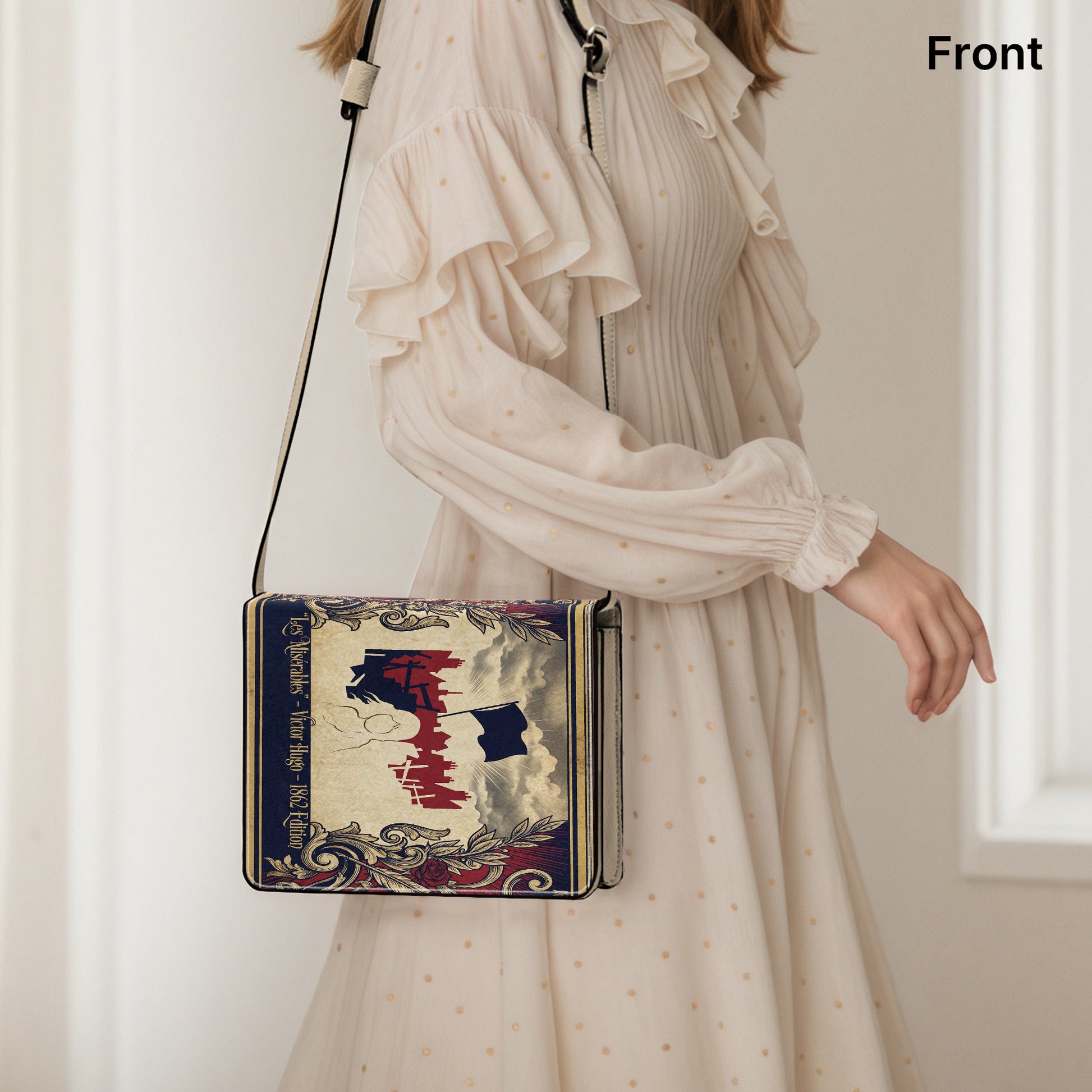 les miserables victor hugo literary crossbody bag for women – Sole Design Studio