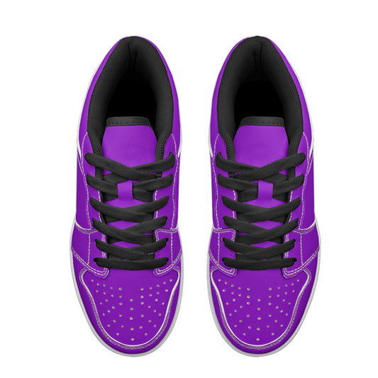 Rich Purple Women's Vegan Leather Sneakers