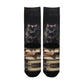 Gothic Cat Bookmark Socks - Custom Socks for Women Made in USA