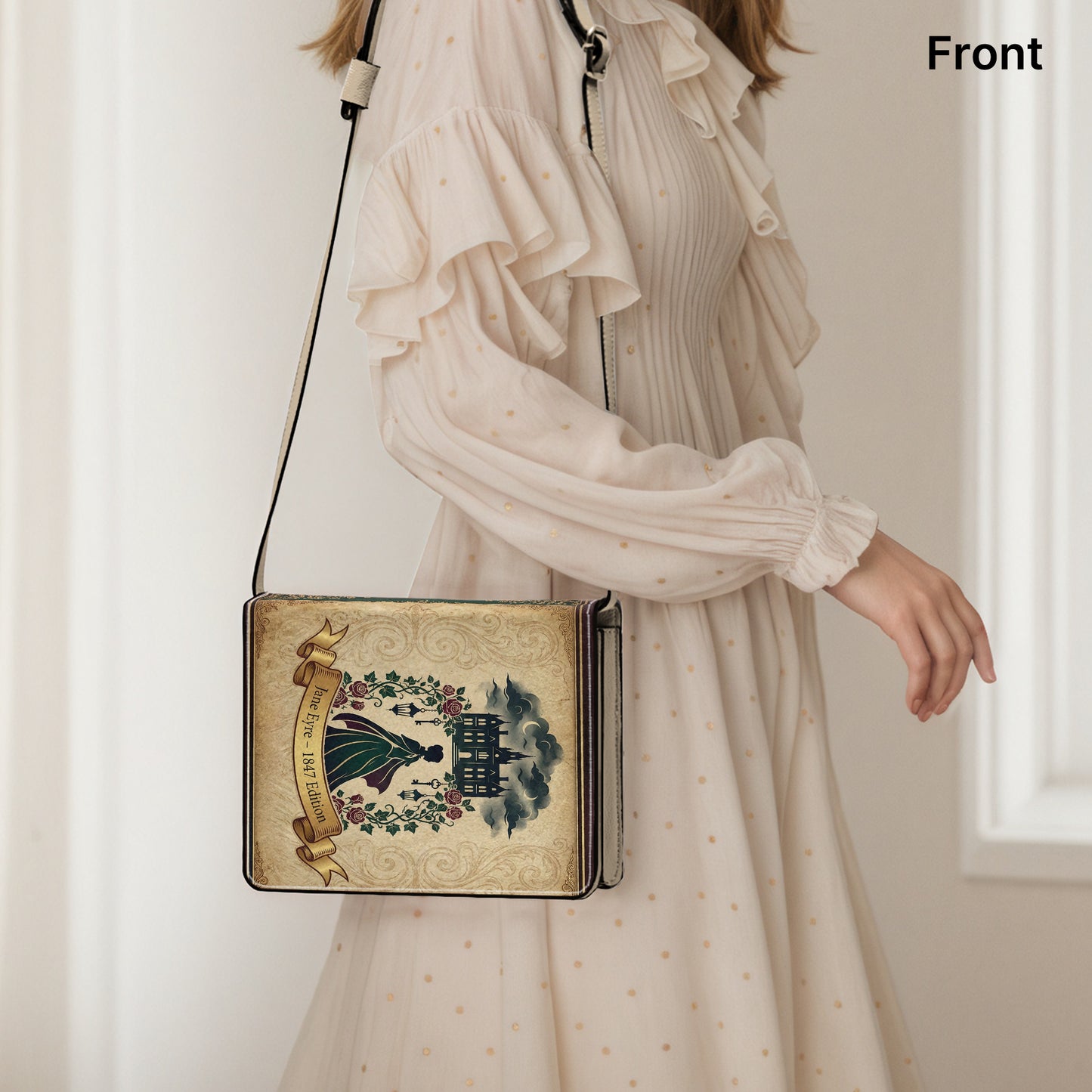 jane eyre charlotte bronte gothic literary crossbody bag for women – Sole Design Studio