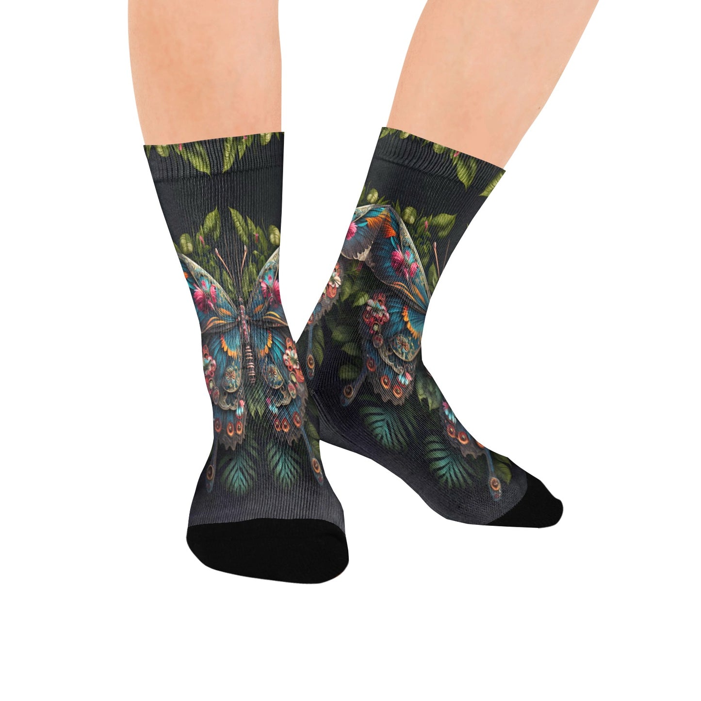 Butterfly Socks - Custom Socks for Women Made in USA