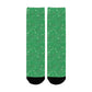 Green Sparkle Glitter Socks - Custom Socks for Women Made in USA