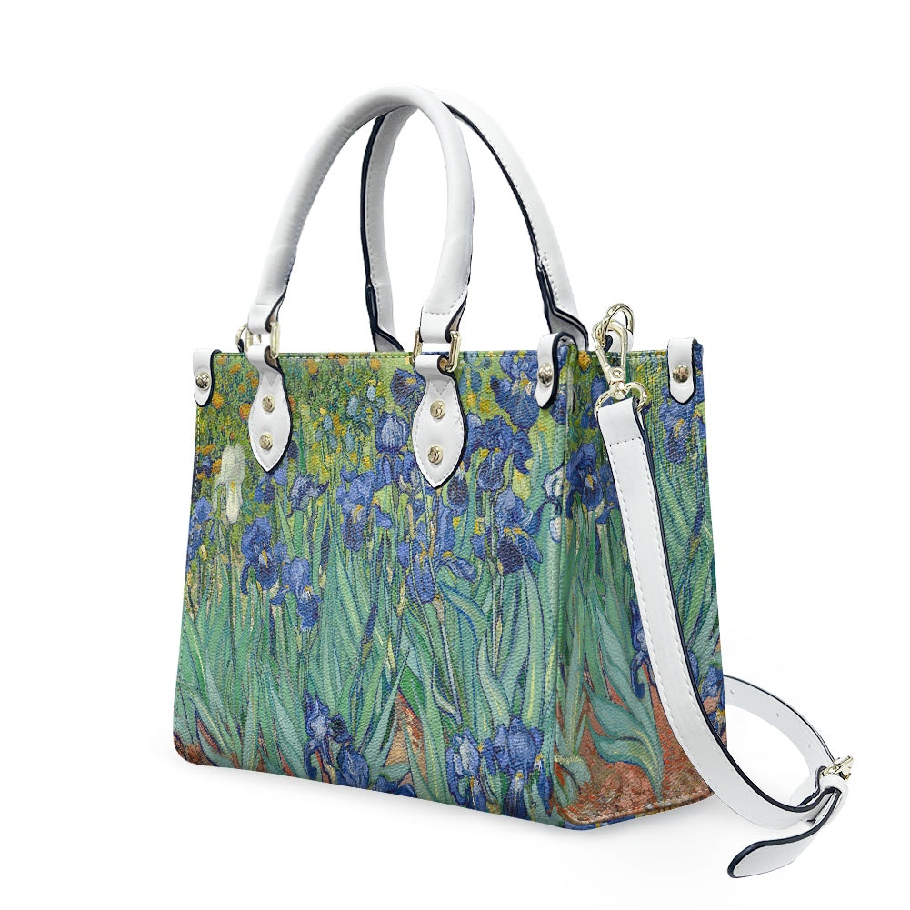 Vintage Art Vincent van Gogh Irises Women's Vegan Leather Handbag