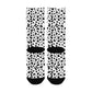 white leopard print women's crew socks – Sole Design Studio