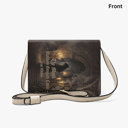 the monk matthew gregory lewis gothic book-shaped crossbody bag vegan leather – Sole Design Studio