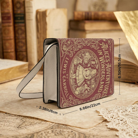 alice in wonderland lewis carroll literary crossbody bag for women – Sole Design Studio