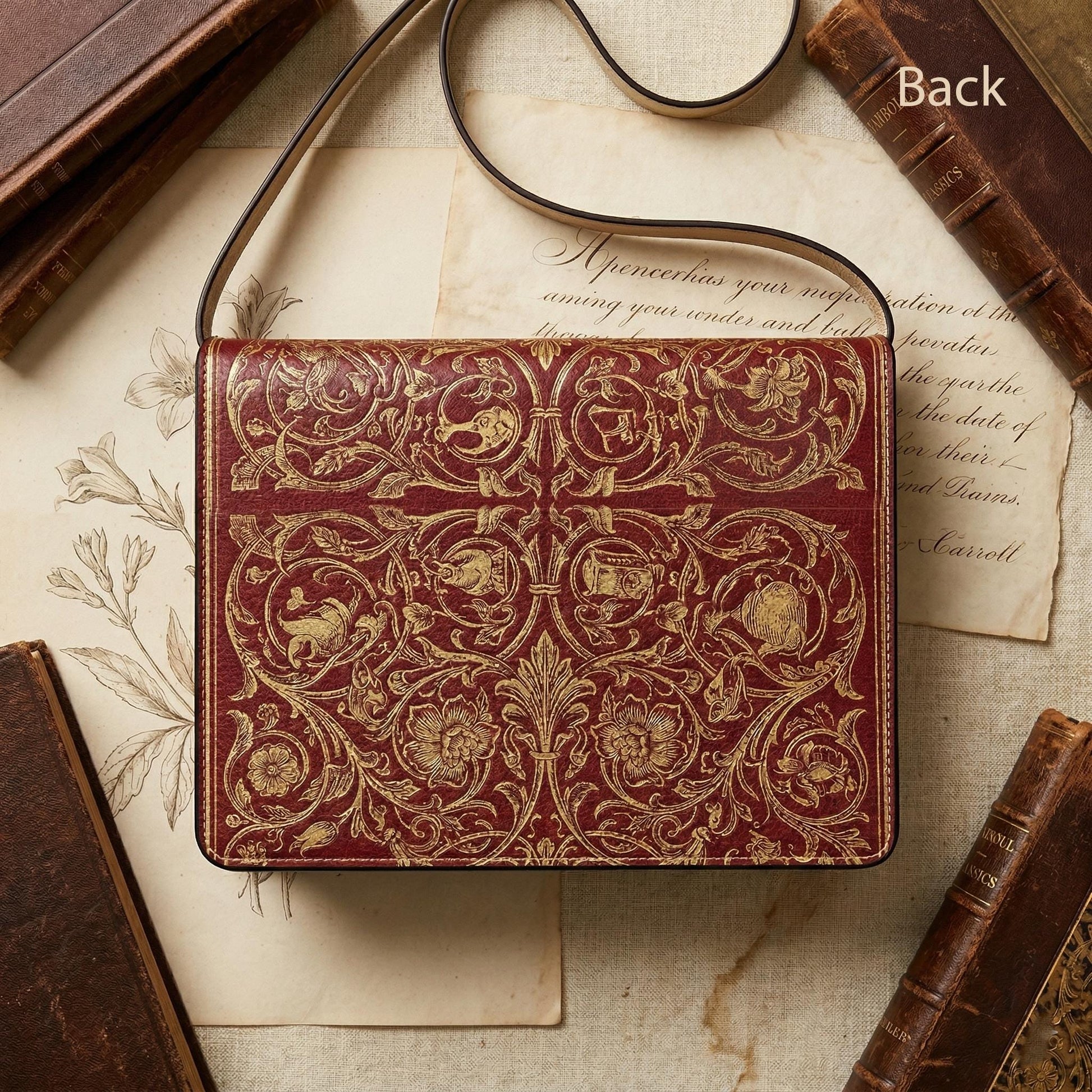 alice in wonderland lewis carroll women's literary handbag vegan leather – Sole Design Studio