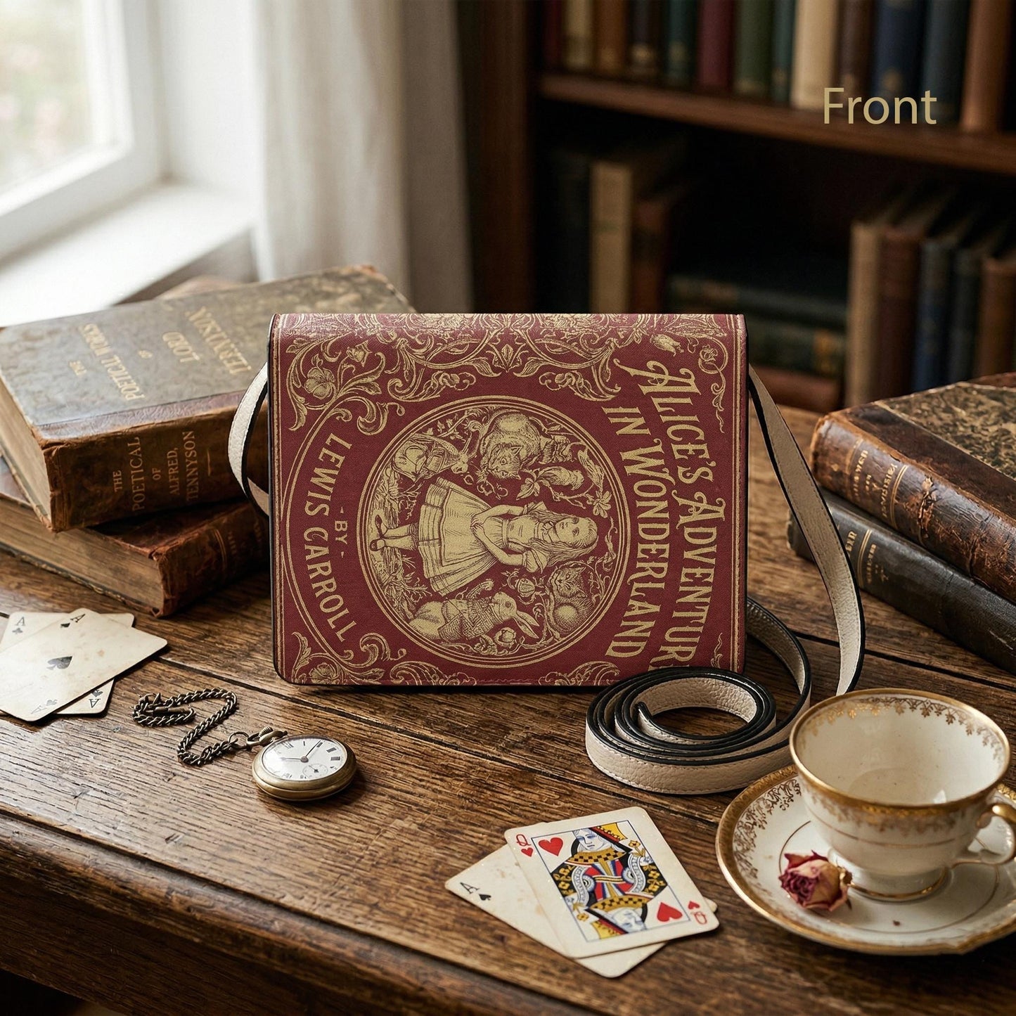alice in wonderland lewis carroll book lovers gift crossbody bag – Sole Design Studio