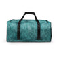 Teal White Weekender Duffle Bag