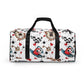 Alice in Wonderland White Duffle Bag