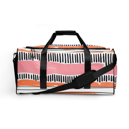 Abstract Stripes Duffle Bag