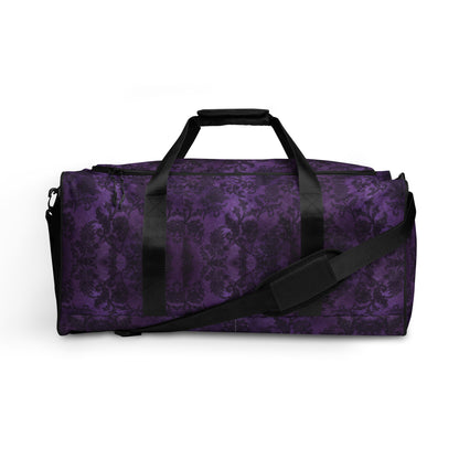 Purple Gothic Pattern Duffle Bag