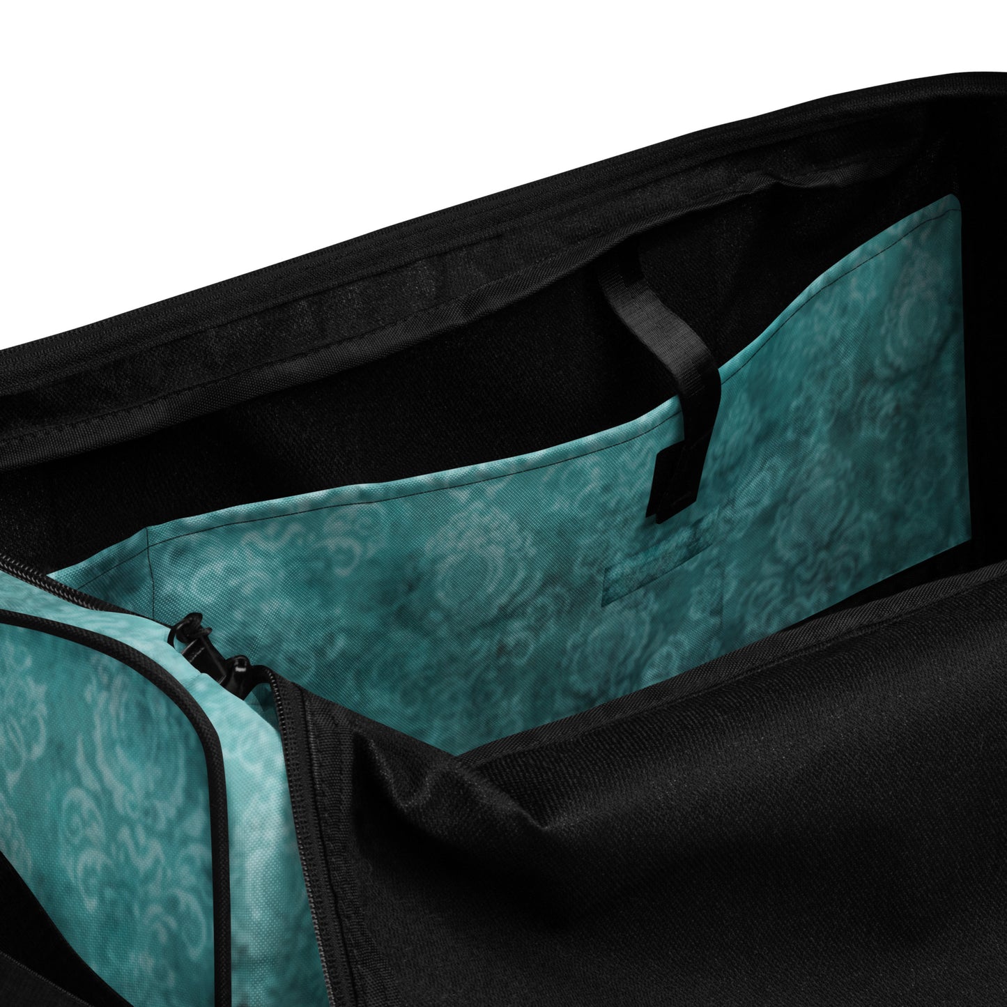 Teal White Weekender Duffle Bag