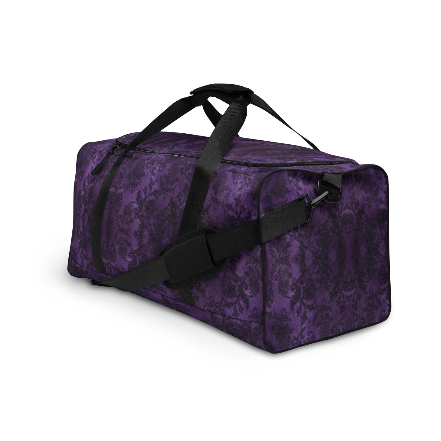 Purple Gothic Pattern Duffle Bag