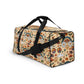 Boho Rainbow and Trippy Mushrooms Duffle Bag