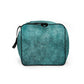 Teal White Weekender Duffle Bag