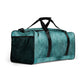 Teal White Weekender Duffle Bag