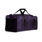 Purple Gothic Pattern Duffle Bag