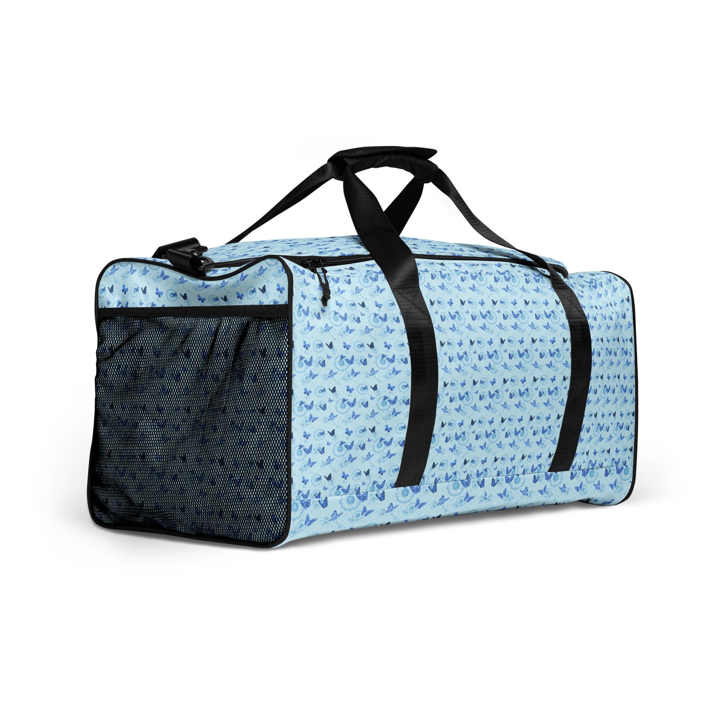 Blue Butterfly Duffle Bag