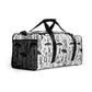 Black White Mushrooms Duffle Bag