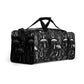 Black White Mushrooms Duffle Bag