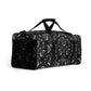 Gothic Black and White Skulls Duffle Bag