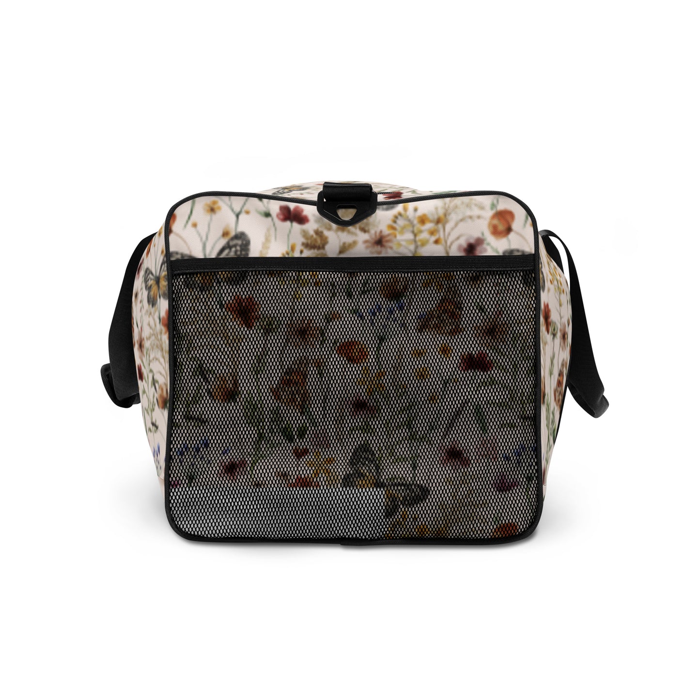 Tiny Bloom Watercolor Butterfly Duffle Bag