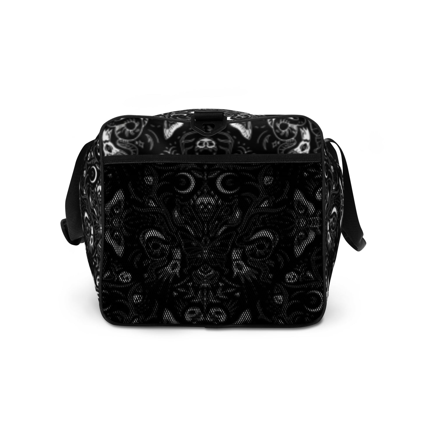 Gothic Black and White Skulls Duffle Bag